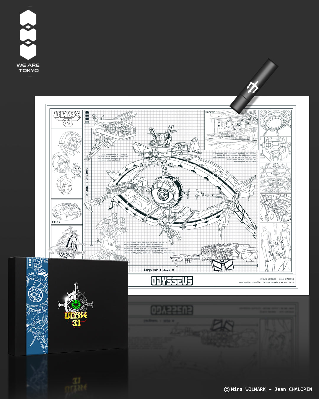 Poster UV ARTPRINT de l'ODYSSEUS - A3