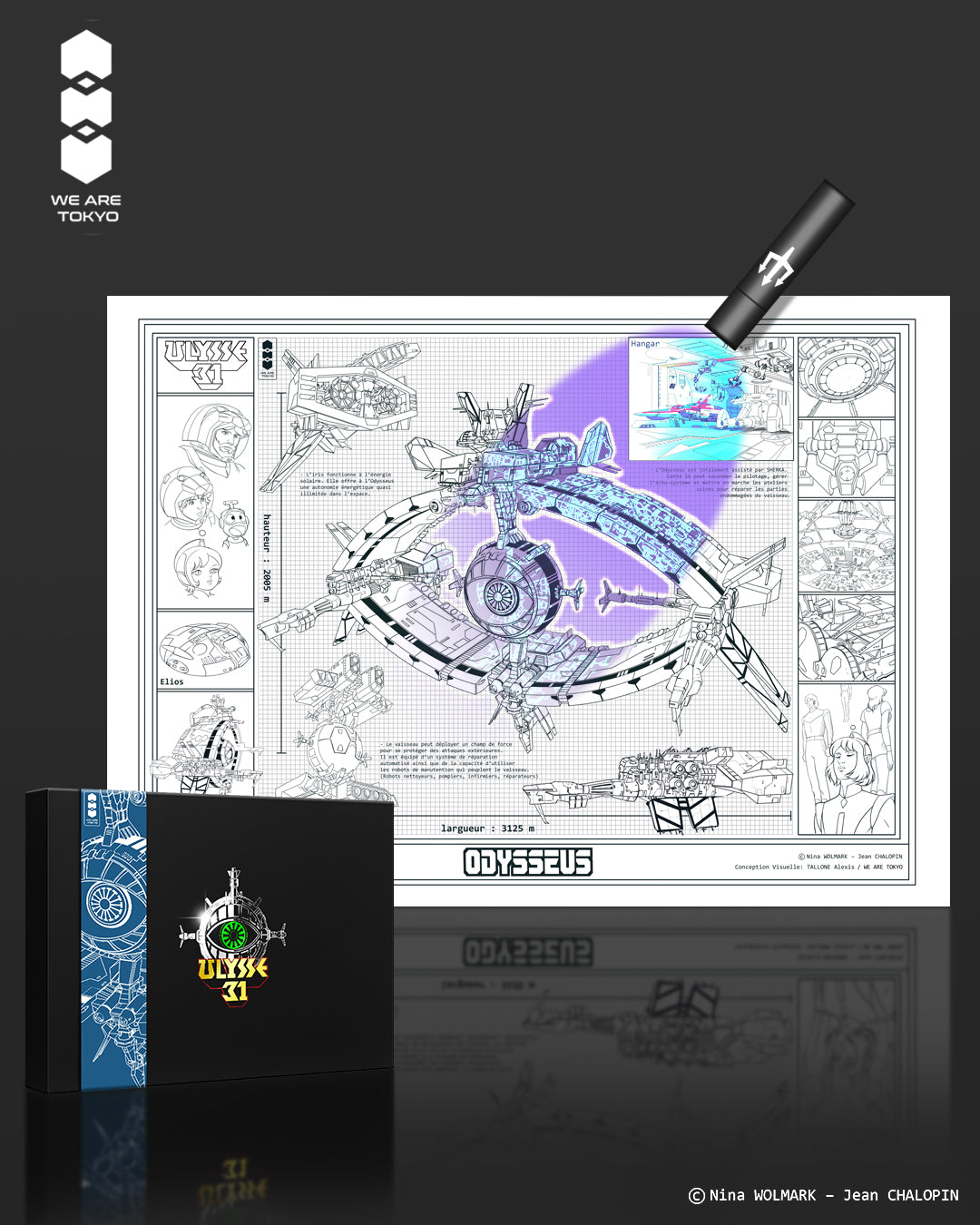 Poster UV ARTPRINT de l'ODYSSEUS - A3