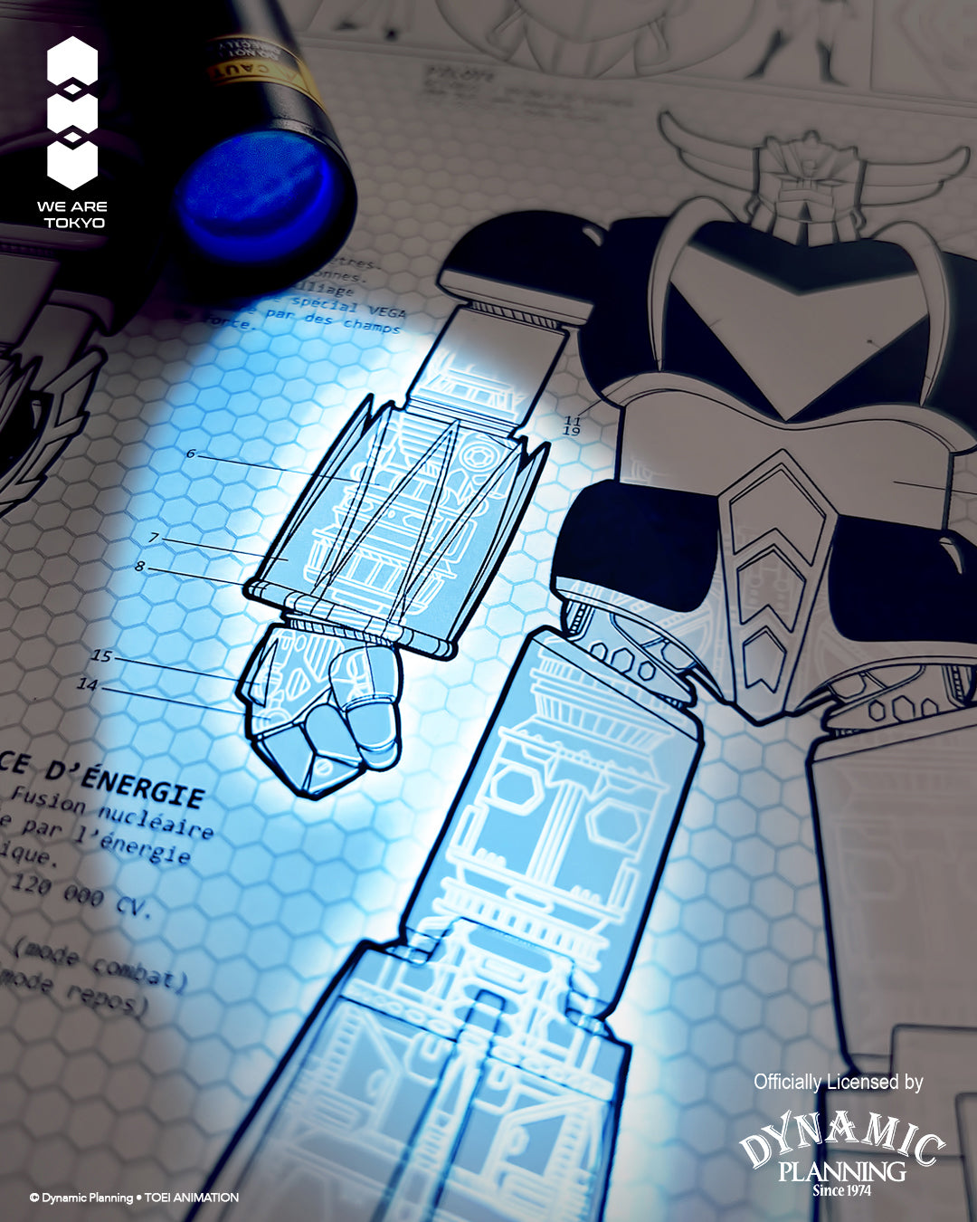 Poster UV ARTPRINT de GOLDORAK - A4