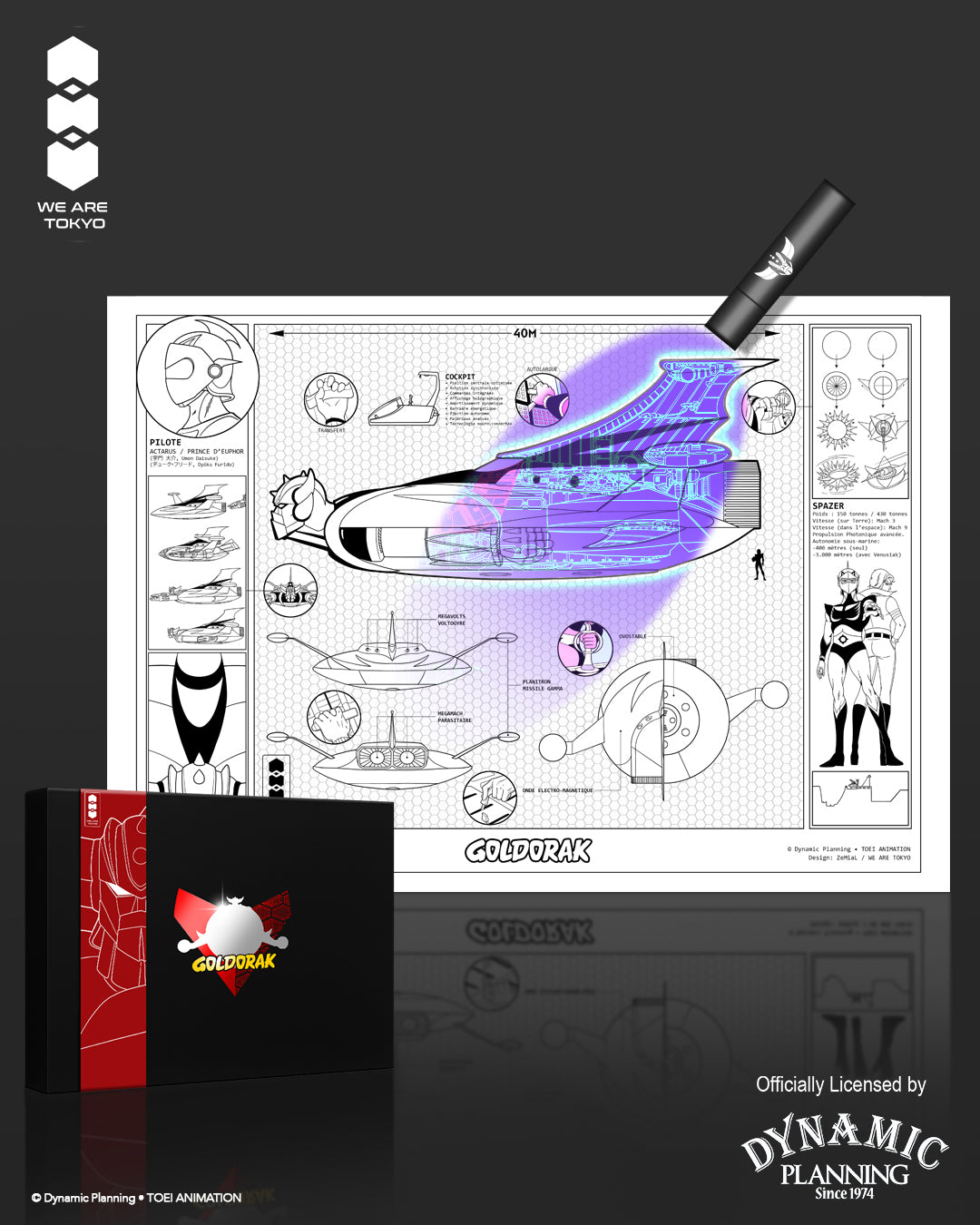 Poster UV ARTPRINT du SPAZER - A4
