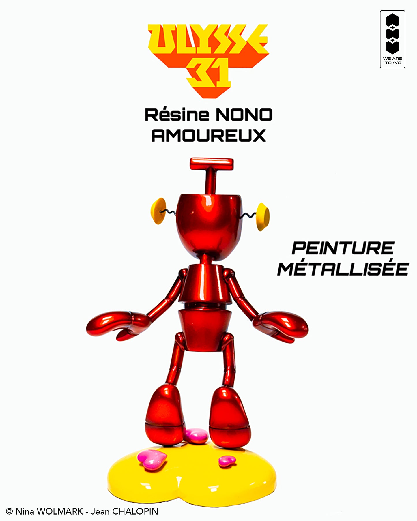 RÉSINE 15cm - NONO Amoureux Métallisé