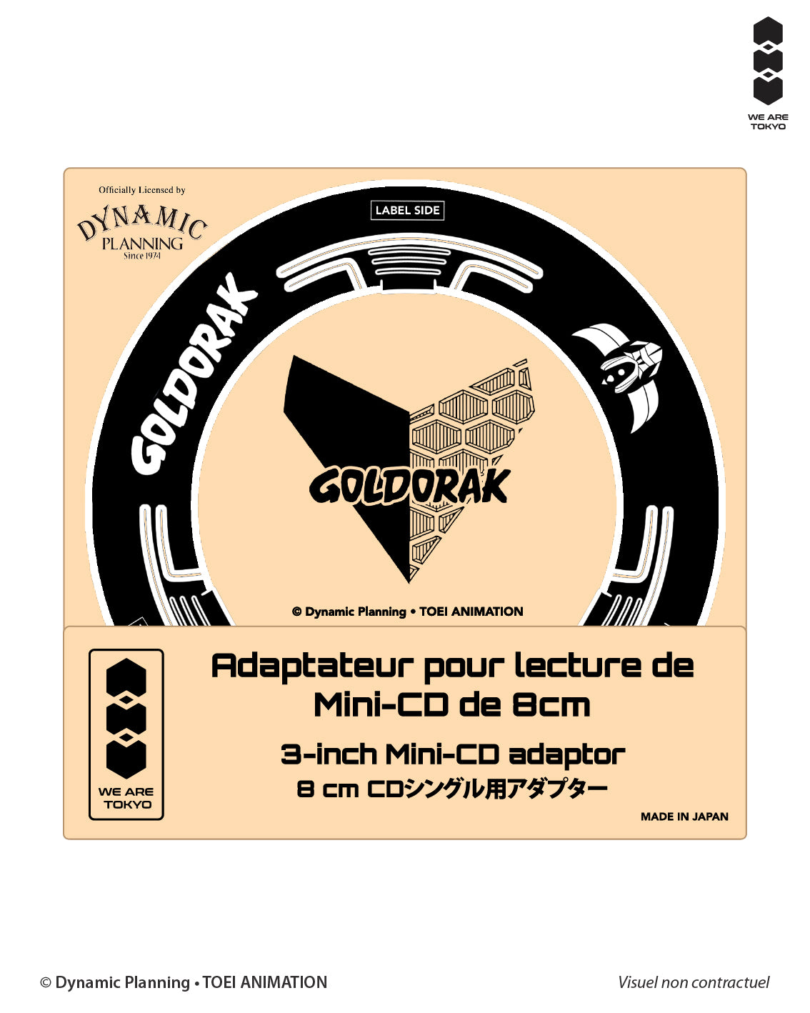 ADAPTATEUR MINI-CD - GOLDORAK - Noir