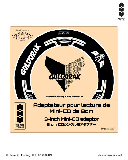 ADAPTATEUR MINI-CD - GOLDORAK - Noir
