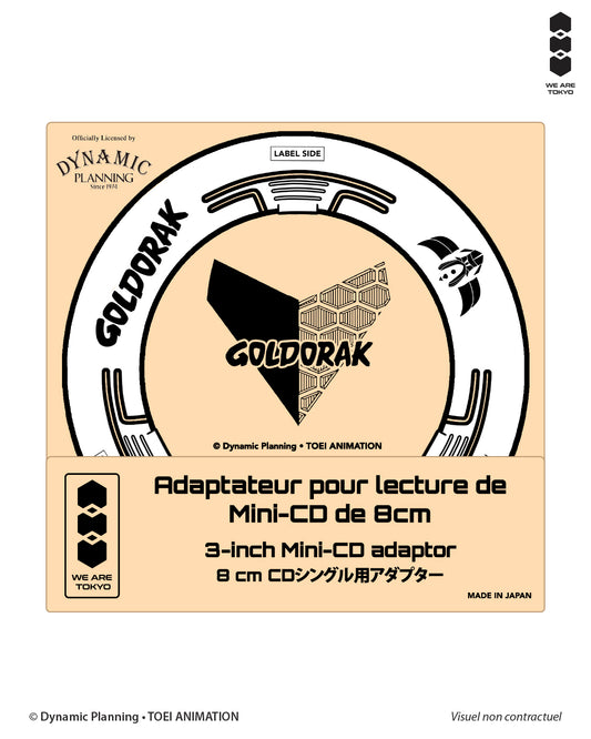 ADAPTATEUR MINI-CD - GOLDORAK - Blanc