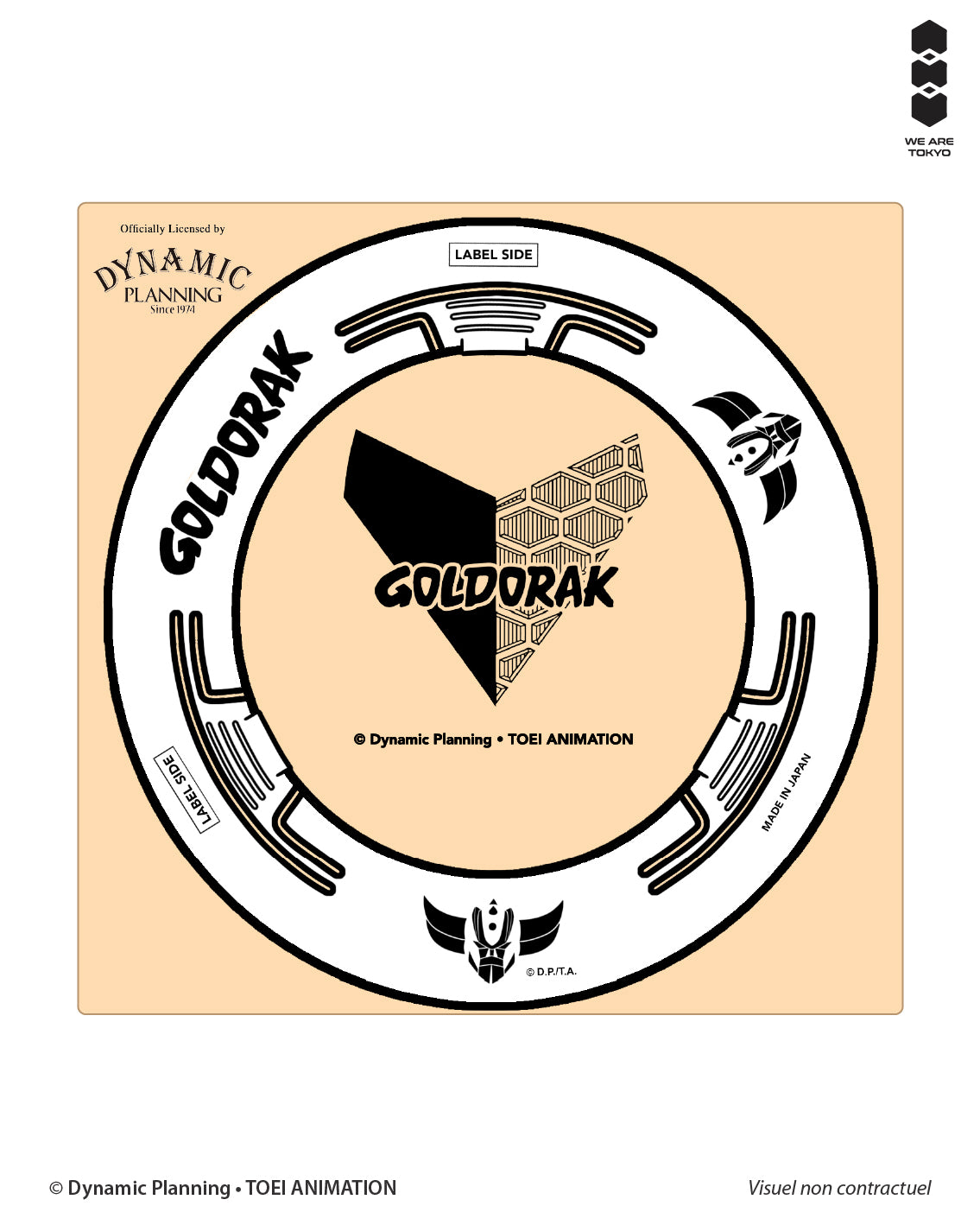 ADAPTATEUR MINI-CD - GOLDORAK - Blanc