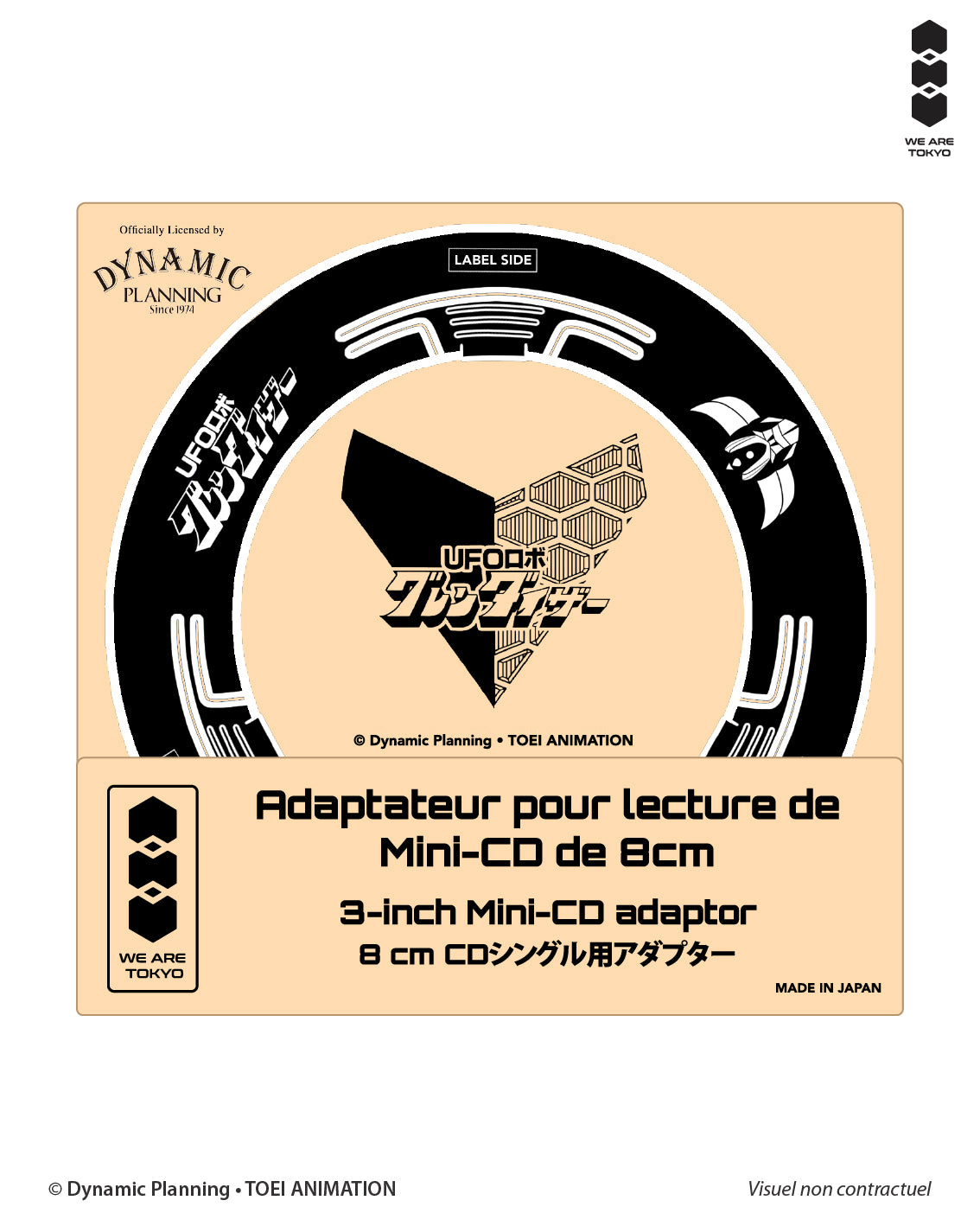 ADAPTATEUR MINI-CD - UFO ROBOT GRENDIZER - Noir
