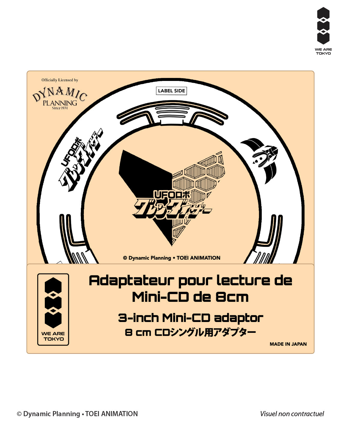 ADAPTATEUR MINI-CD - UFO ROBOT GRENDIZER - Blanc