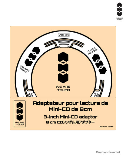 ADAPTATEUR MINI-CD 8CM - Blanc