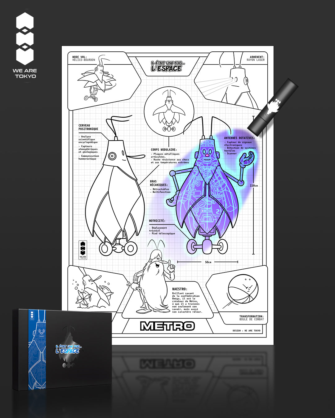 Poster UV ARTPRINT de METRO - A4