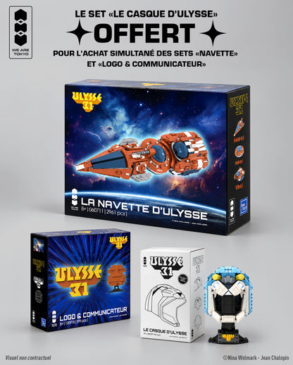 LOT 2 SETS - NAVETTE & LOGO = 1 CASQUE OFFERT
