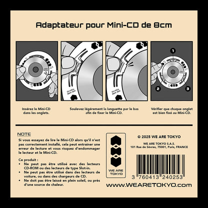 ADAPTATEUR MINI-CD 8CM