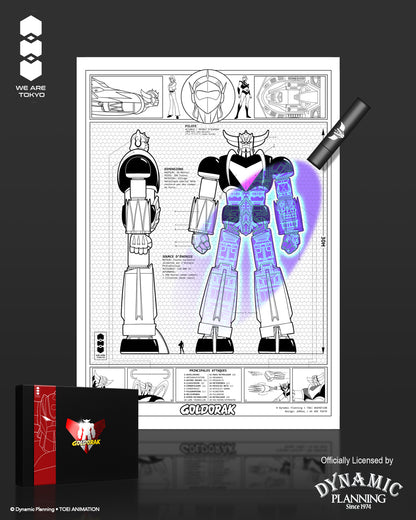 Poster UV ARTPRINT de GOLDORAK - A4