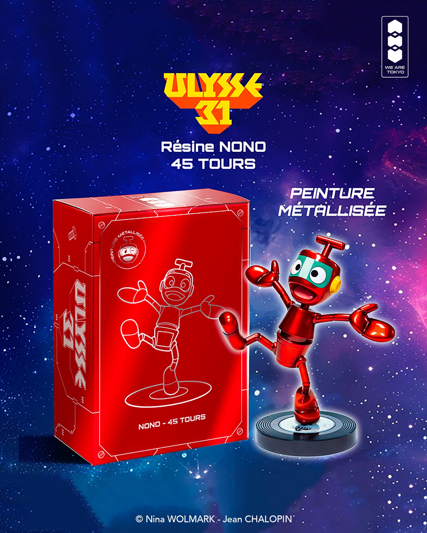 RÉSINE 15cm - NONO 45 tours Métallisé