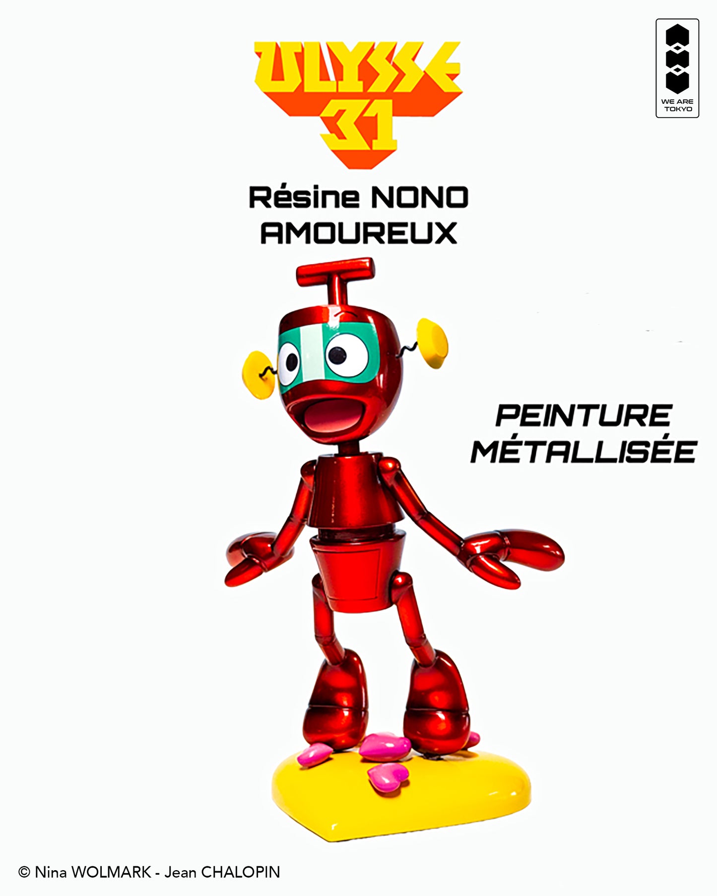 RÉSINE 15cm - NONO Amoureux Métallisé